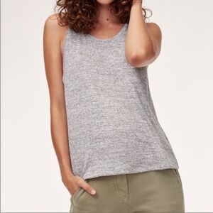 Aritzia Wilfred Free Ornella Long Gray Top size M